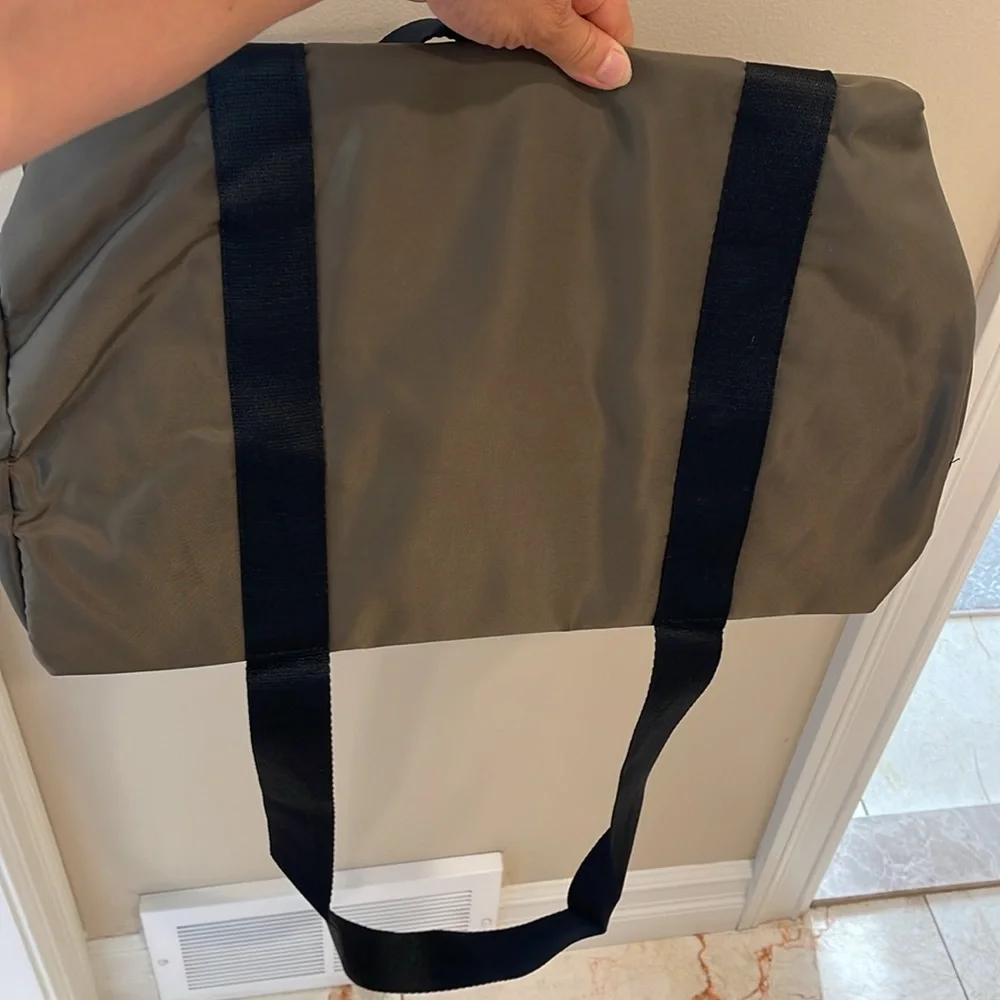 Jean Paul Gaultier military green duffel bag